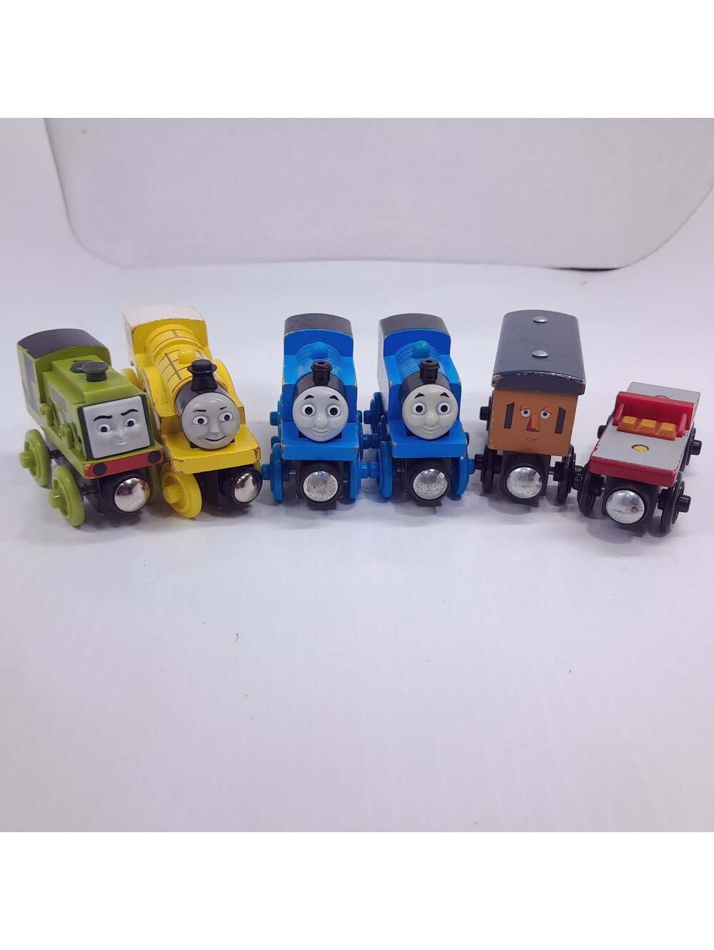 Thomas & Friends Wooden Railway set 6 Scruff Molly Rocky train Tank Engine wood